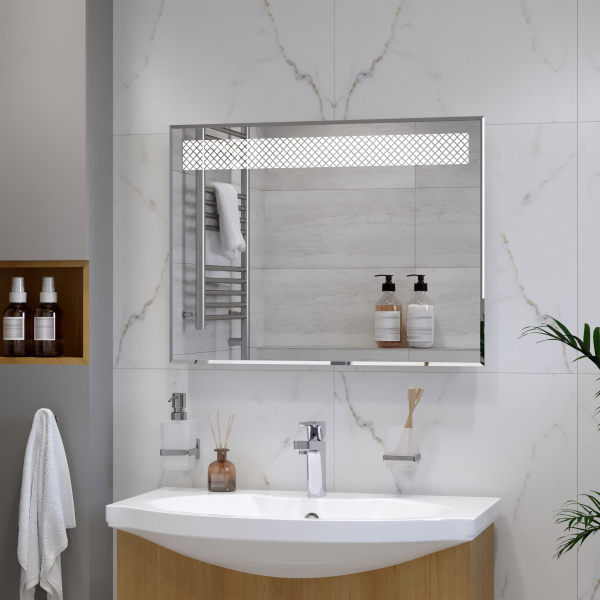 Зеркало подсветкой (80x60) Continent Мистери Люкс ЗЛП153